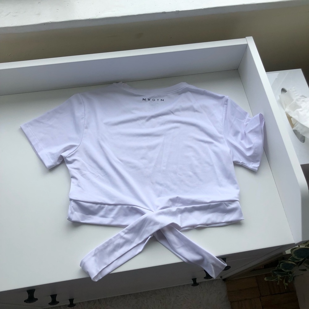 NVGTN White Crop Top